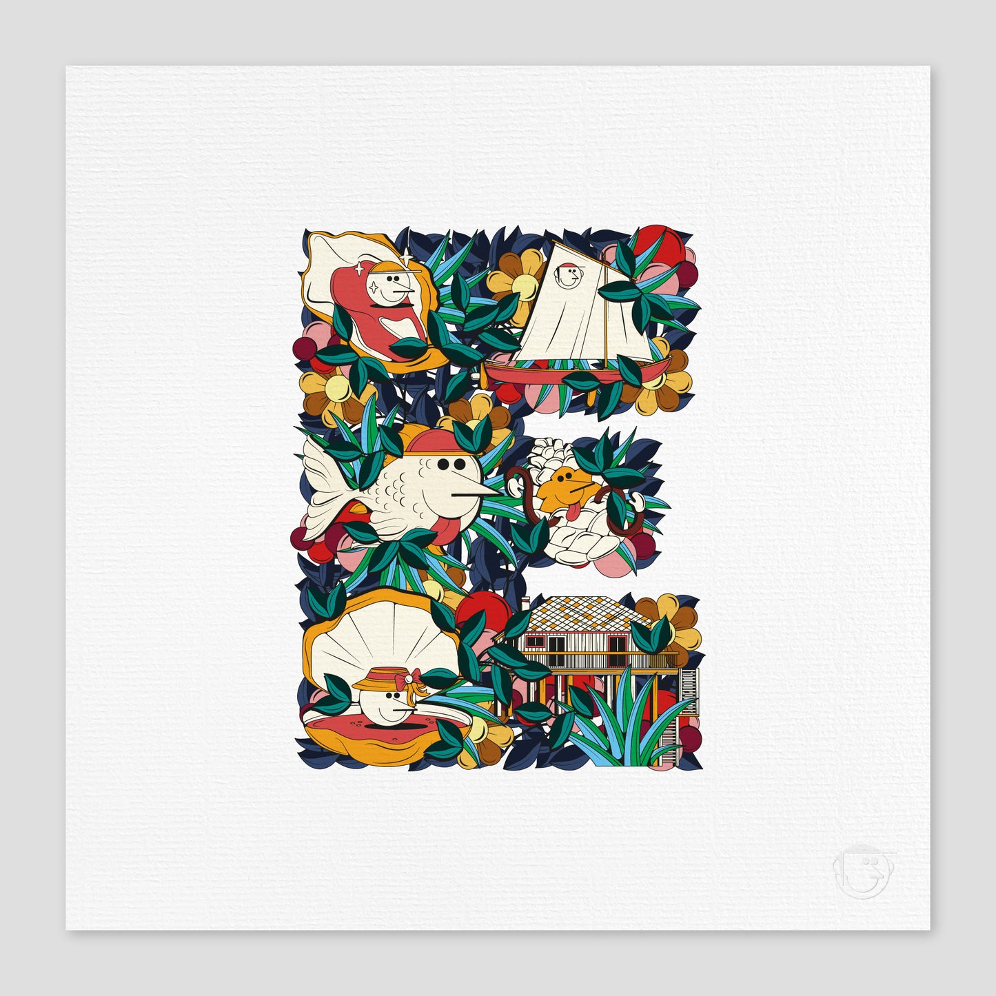 Lettre E - Cap Ferret
