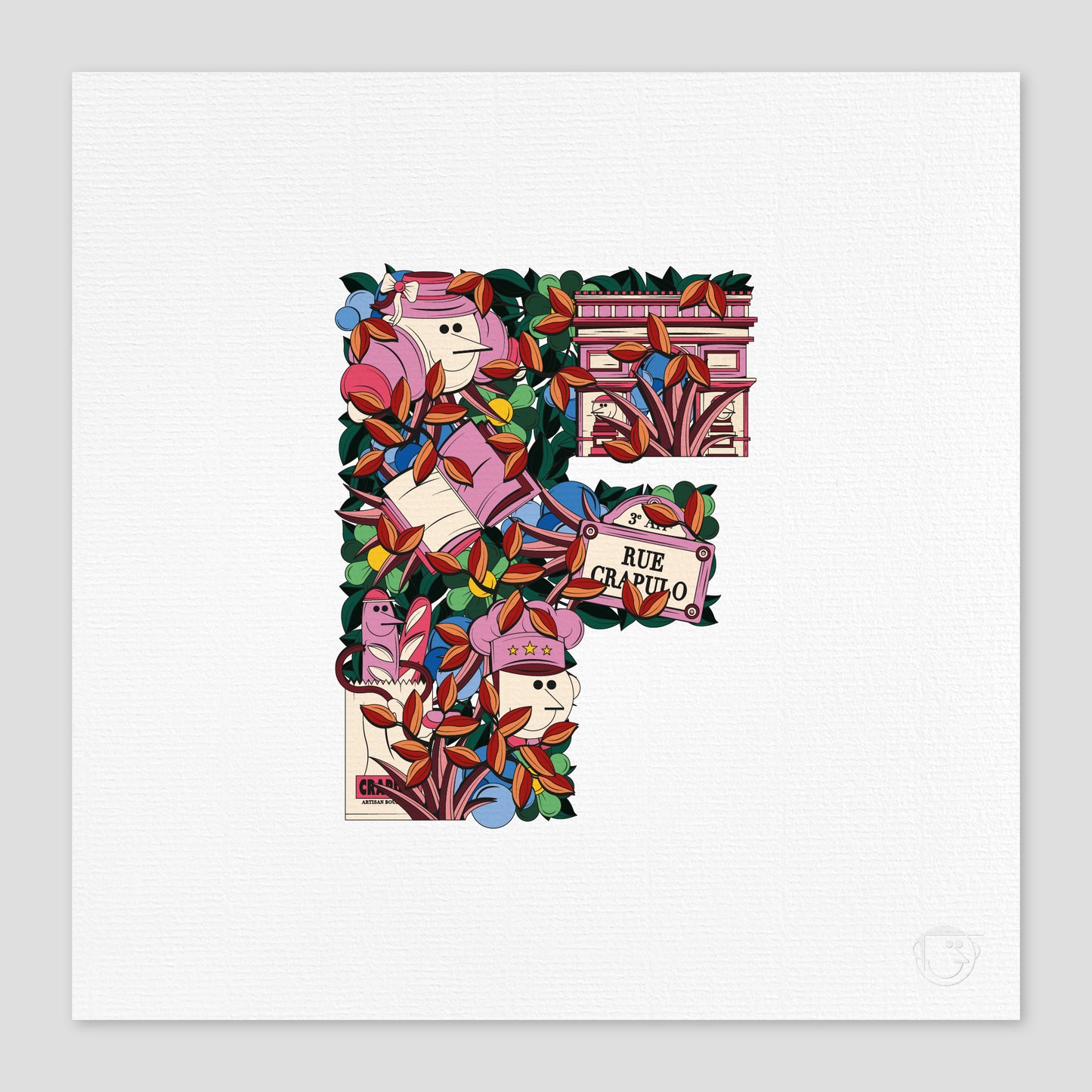 Lettre F - Paris