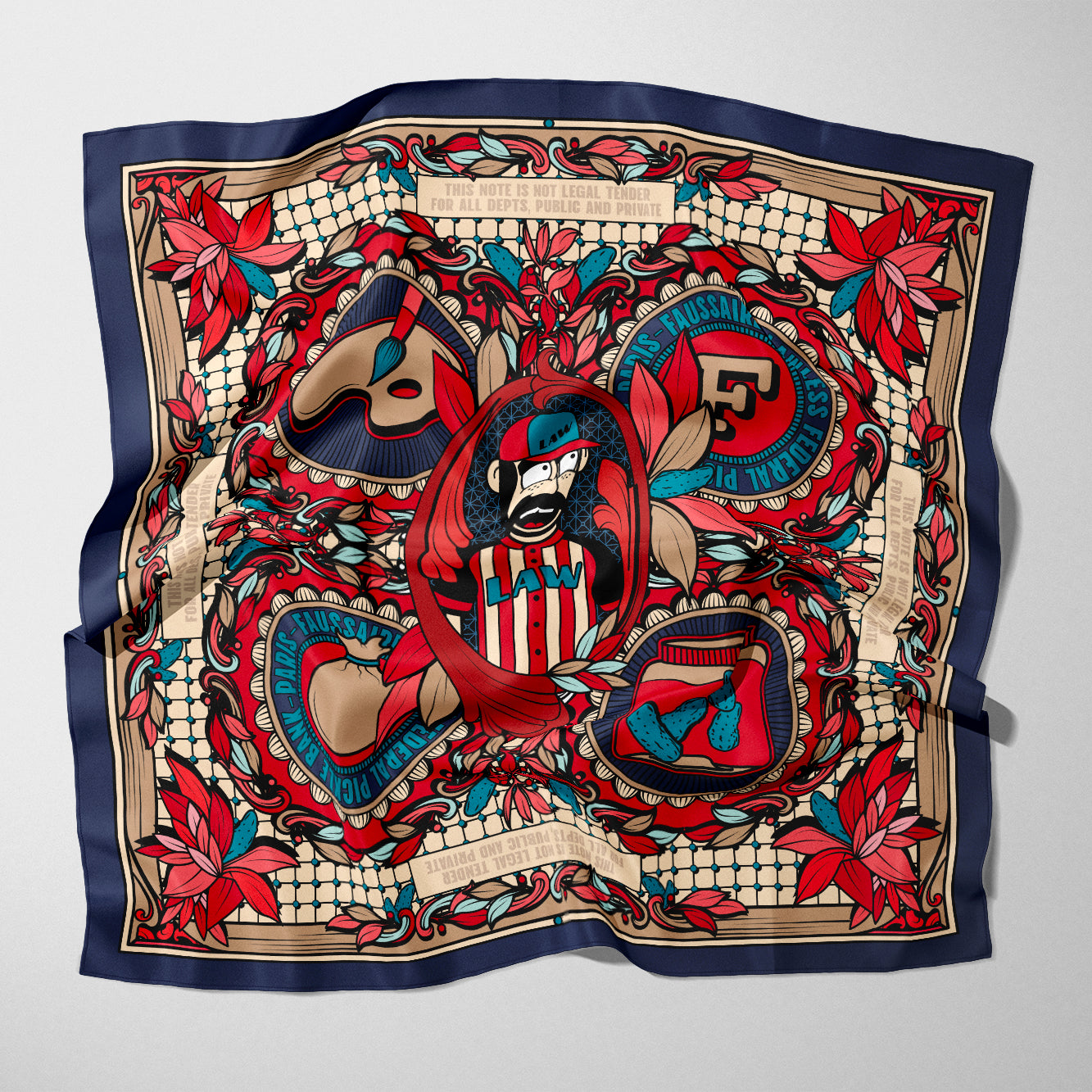 Silk scarf (limited edition) + Print (signed & numbered limited edition)